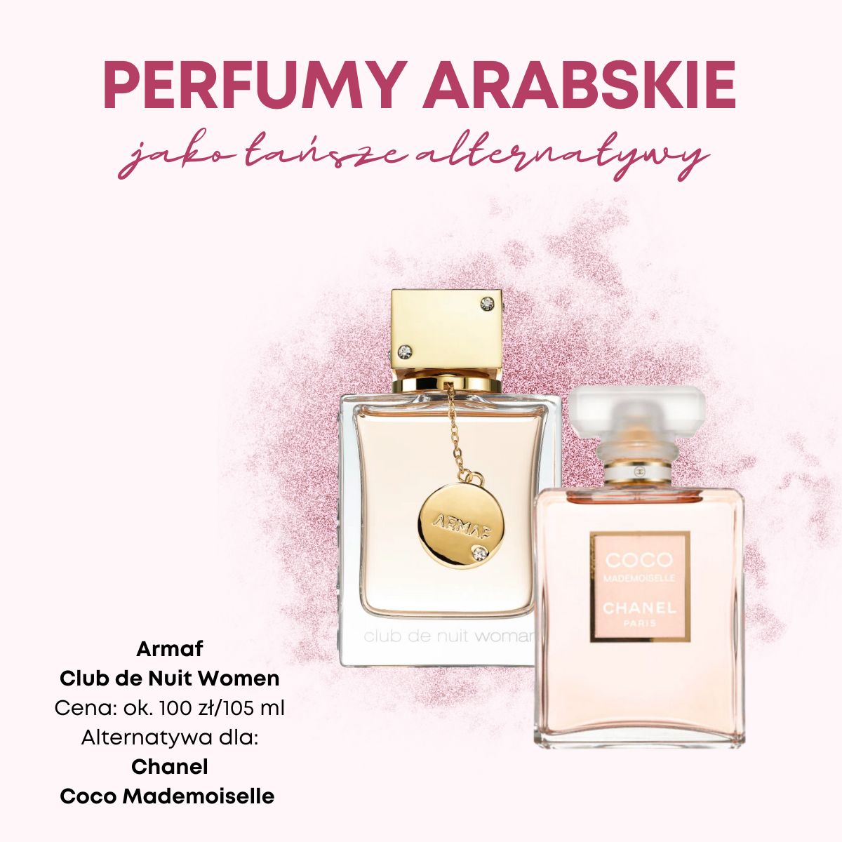 Arabskie klony - Armaf Club de Nuit Women odpowiednik Chanel Coco Mademoiselle